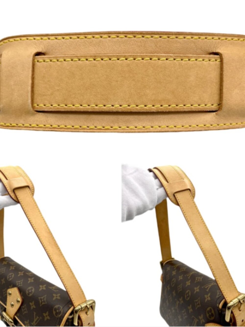 Louis Vuitton 2006 Hudson PM Monogram Canvas Shoulder Bag Made in France - Picture 6 of 11